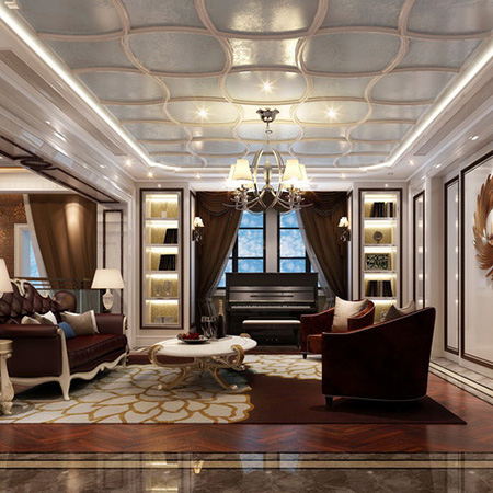 室內(nèi)裝飾紅三個(gè)實(shí)用形式美法則